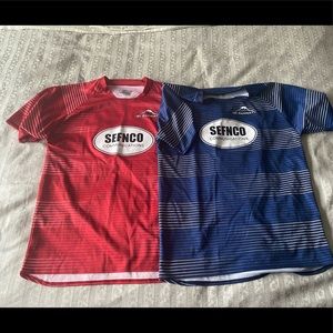 Pair of training shirts